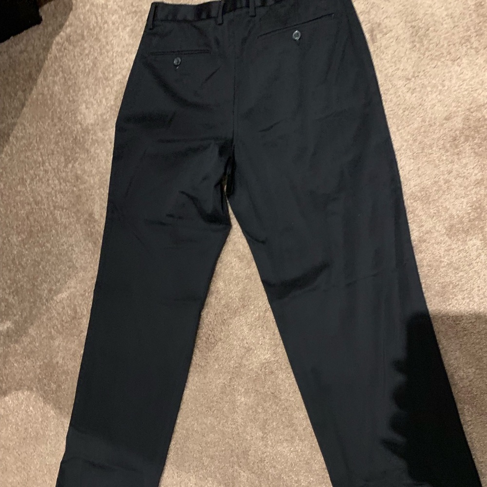 Black Dockers khakis.